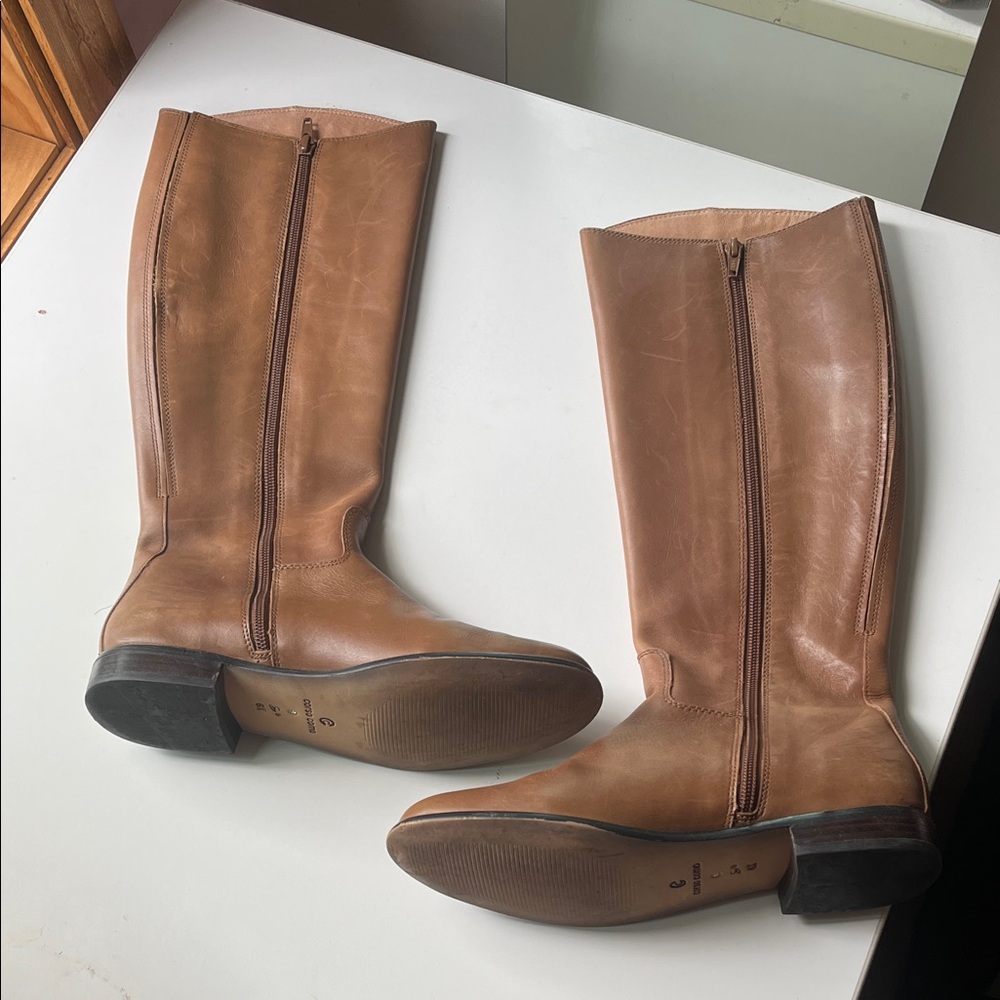Corso Como Tan Heeled Boots